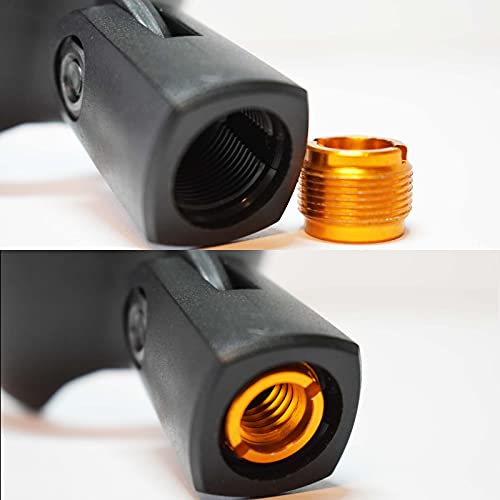 Ammo Clip 520 Bullet Mic Holder Compatible With Shure 520DX Green Bullet, Superlux D112/C and Other Similar Harmonica Microphones (Natural Black) - color: Natural Black