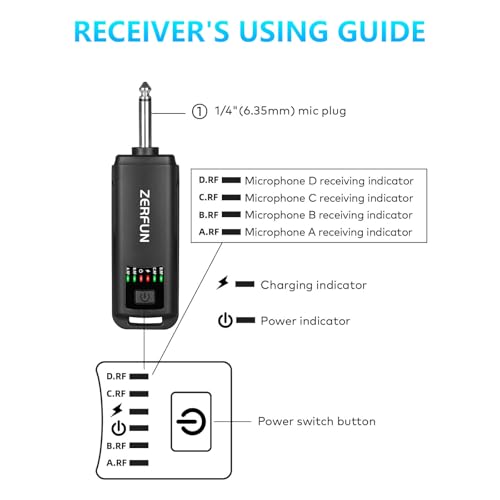 Rechargeable Wireless Microphones 4 Pack, D240, Black - color: Black, style: 4 Mics