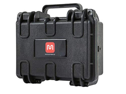 Monoprice Weatherproof / Shockproof Hard Case - Black IP67 level dust and water protection up to 1 meter depth with Customizable Foam, Black, 8.5" x 7.1" x 4" - color: Black, size: 2 Liter, style: Case