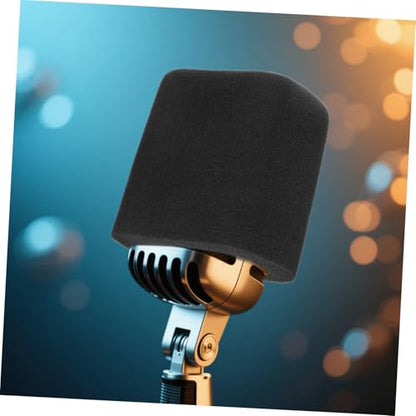 3pcs Mic Isolation Shield Microphone Windscreen Foam Sound Isolation Cover Sponge Sleeve for Square Condenser Mics Fit