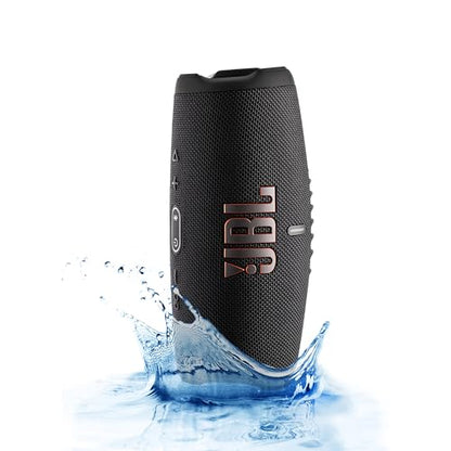 JBL Charge 5 Wireless Bluetooth Speaker (Black) | Rugged IP67 Waterproof Outdoor Audio with Deep Bass & 20H Playtime | Includes Protective Travel Case for Beach, Hiking, Camping, and More - color: Black