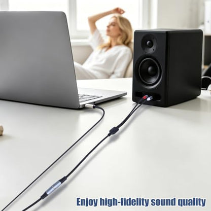 3.5mm Female to 2 RCA Male Audio Cable