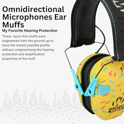 Walker's Razor Slim Electronic Earmuffs | Protective Case - color: Multicolour