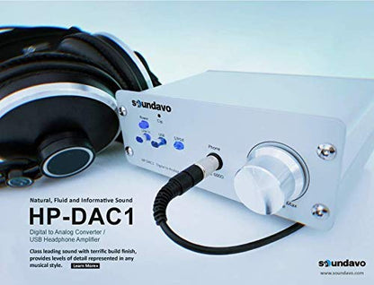 HP-DAC1 Digital to Analog Converter/Headphone Preamp DAC with S/PDIF, Line, USB Input for PC/Laptop