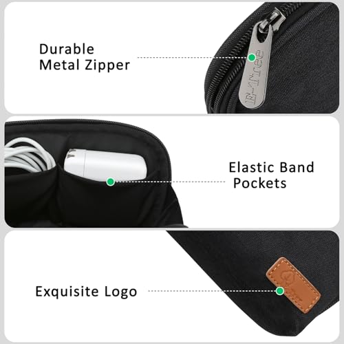 E-Tree Small Tech Pouch (7.8" x 5"),Travel Electronics Organizer Case