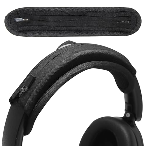 Adhiper Headphone Headband Cushion Cover for Pioneer DJ HDJ-X5, X7, X10, CUE1 & V-Moda Crossfade 2/3, M-10/M-100, LP/LP2 Headphones, 6mm Thick Soft Cover for Pressure Relief, with Hanging Loop