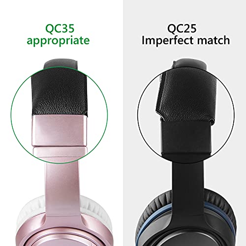 Geekria Headband Pad Compatible with Bose QuietComfort 35 ii Gaming, QC35 II/ QC35/ QC25/ QCSE Headphones Replacement Band Repair Part (Black)