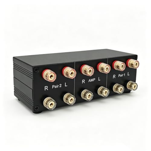 SP2 2 Zone Speaker Selector Switch Box, Passive Audio switcher
