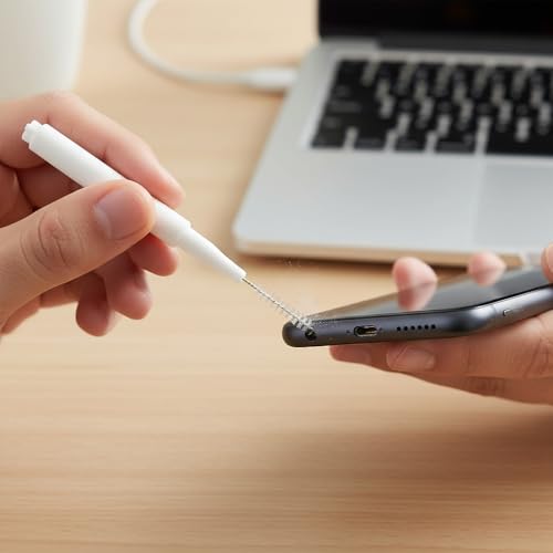 20Pcs Charging Port Cleaner, Speaker Port Cleaner Kit fit for iPhone Phone, Phone Cleaning Kit for Cell Phone Earbuds, Receiver AirPods 4, Tablet Camera Etc