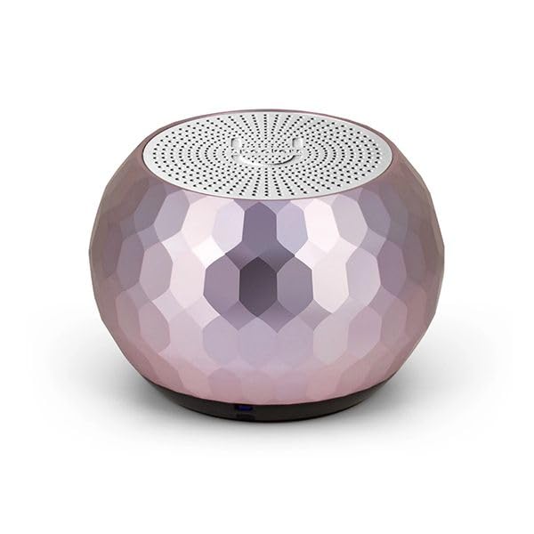 Fashionit U Mini, Tiny Bluetooth Speaker with Magnetic Base, Glam Lilac | aluminum shell, Wireless, TWS stereo pairing, 30 foot range, rechargeable battery, magnetic base, travel and gifting - color: Glam Lilac