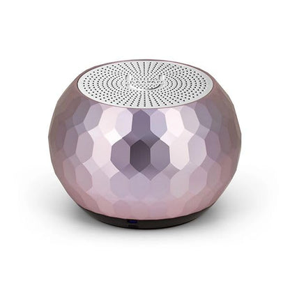Fashionit U Mini, Tiny Bluetooth Speaker with Magnetic Base, Glam Lilac | aluminum shell, Wireless, TWS stereo pairing, 30 foot range, rechargeable battery, magnetic base, travel and gifting - color: Glam Lilac