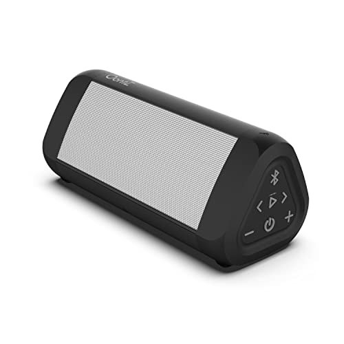 OontZ Angle 3 Ultra Gen 4 Bluetooth Speaker, 14W, 20Hr Playtime, IPX7 White | 14W Bluetooth speaker with fuller bass, 100-ft range, IPX7 waterproof and stereo pairing. - color: Black w/ White Grille