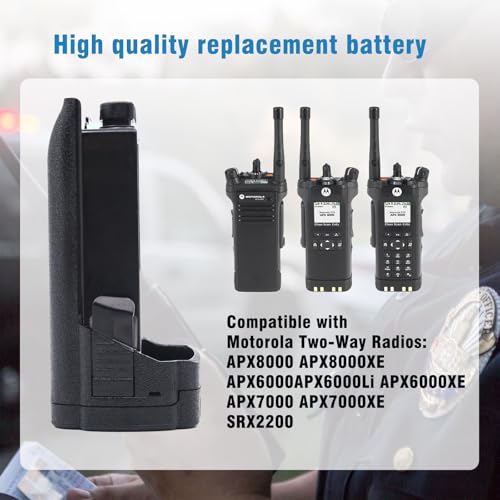 PMNN4403 Battery for Motorola APX7000 APX6000 APX8000 SRX2200N Radio Battery NNTN8930 Pmnn4486a NNTN7038A NNTN7038B 2650mAh