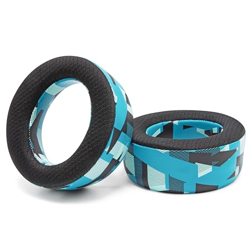 WC Freeze Pulse Elite - Cooling Gel Earpads for PS5 Pulse Elite | Made by Wicked Cushions | Thicker Cushion & Wider Opening | Cyan Prism - color: Cyan Prism