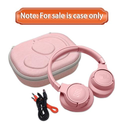 Case for JBL Tune 770NC/510BT/720BT/520BT/670NC/520C Headphones Pink | Hard Carrying Travel Case for JBL Live 770NC/670NC/680NC/780NC Headphones - color: Pink