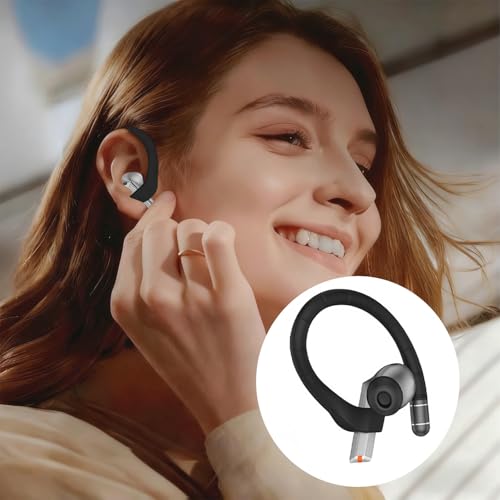 Soft Silicone Ear Hooks for Samsung Galaxy Buds 3 Pro(3/3 FE),Anti-Slip Fit | Includes Lanyard & Cleaning Cloth, Sports Anti-Slip Earbuds Accessories, Black - color: Black