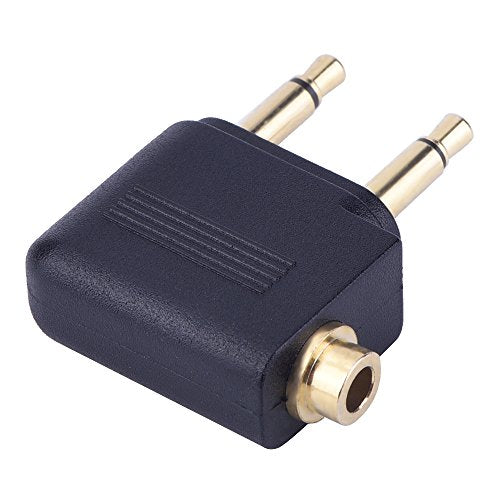 EBOOT 3 Pcs Airplane Headphone Adapter Airline Flight Adapter for Headphone
