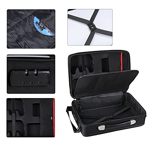 Mchoi PS5 Carrying Case-Customized Hard Shell Travel Bag with Password Lock for Playstation 5 Console, Controller, Games, Gaming Headset & Accessories, Case Only