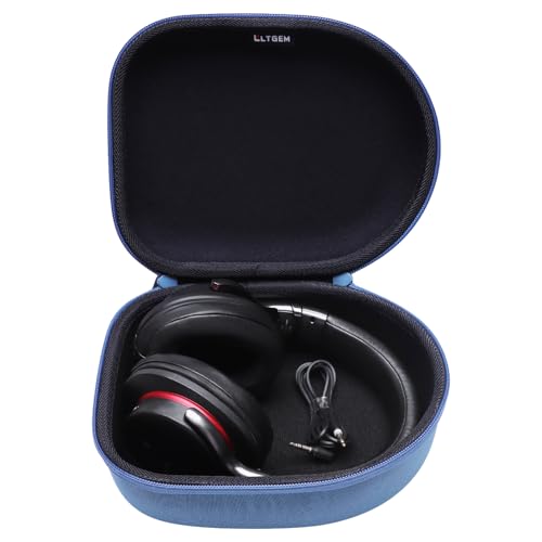 Headphone Headset Case Compatible with JBL, Beats, Sony, Soundcore Anker, Raycon, TOZO, SteelSeries, Logitech, Jabra, Bose, Audio-Technica, Sennheiser Headphones, Blue+Black - color: Blue+Black