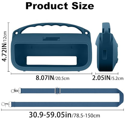 Aenllosi Case for Bose SoundLink Flex Speaker 2nd Speaker, Twilight Blue | EVA Hard Shell, Drop Resistant Protection, Water Resistant Protection, Dust Proof Protection, Protective Case Only - color: Twilight Blue, style: Silicone Cover for Bose SoundLink
