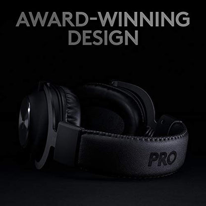 Logitech G PRO X Wireless Lightspeed Gaming Headset with Blue VO!CE Mic Filter Tech, 50 mm PRO-G Drivers, and DTS Headphone:X 2.0 Surround Sound (Renewed)