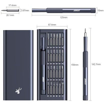 JOREST 25-IN-1 Precision Screwdriver Set, Mini Repair Tool Kit with Torx for Macbook, Computer, Laptop, iPhone, PS5, Xbox, Switch, Glasses, Watch, Ring Doorbell, Electronic, Small Gift Gadget for Men - style: 25-in-1 CRV