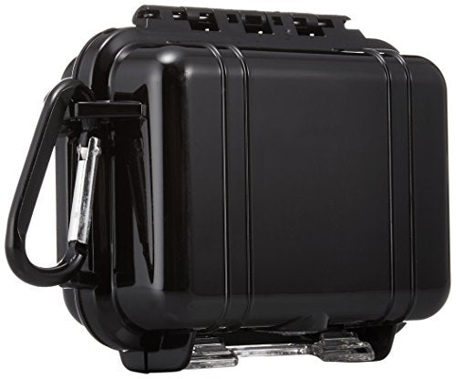 Pelican 1010 Micro Case (Black) | Watertight hard shell with rubber liner and lanyard for electronics, cameras and travel - color: Black, size: One Size