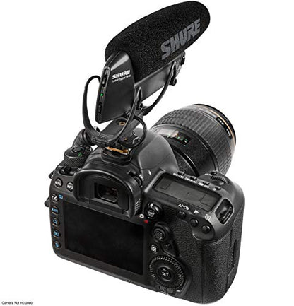 Shure VP83 LensHopper Camera-Mounted Condenser Shotgun Microphone for use with DSLR Cameras and HD Camcorders - Capture Detailed, High Definition Audio with Full Low-end Response - style: Standard