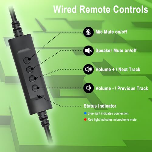 Wired Single-Side USB Earbud with Microphone & Adjustable Ear Hook