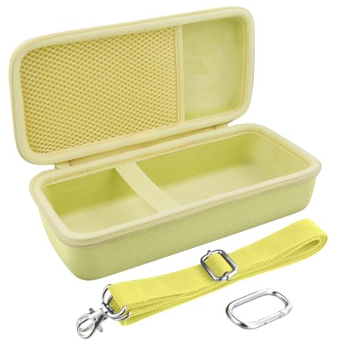co2CREA Hard and Silicone Case for Bose SoundLink Flex 2/1,Citrus Yellow | 2nd Gen Compatibility, Dual-Layer Protection, EVA Hard Shell, Silicone Cover, Adjustable Shoulder Strap, Aluminum Carabiner - color: Citrus Yellow Case