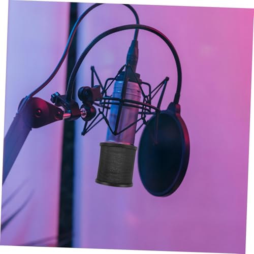 VICASKY Dual Layer Microphone Windscreen Shield U-Shaped Filter for Enhanced Sound Isolation and Noise Reduction Podcasts and Streaming Sessions