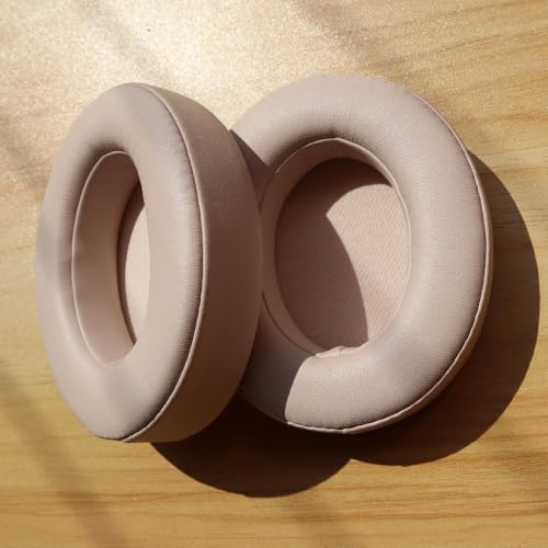 Beats Studio 3 Ear Pads, BUTIAO Replacement Protein Leather Earpads Memory Foam Ear Cushion Cups Repair Parts for Beats Studio 3 Studio 2 Wireless Wired Headphones by Dr.Dre (Champagne) - color: Champagne