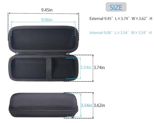 Hard Protective Travel Case Compatible with Bushnell Wingman View GPS Golf Speaker,Golf Bluetooth Speaker Travel Case Storage Holder(Black)