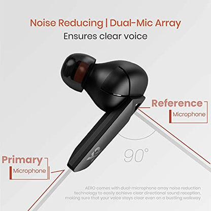 AERO True Wireless Gaming Earbuds, 50ms Ultra-Low Latency, Lite Surround Sound, Bluetooth 5.0 in-Ear Headphones, Noise Reducing Dual-Microphones, for Android and iOS