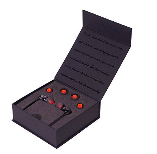 I-Kool Sound-101 Precision Noise Isolating Porcelain Cast Crisp Sound Earbud Style Earphones (Black Sapphire)