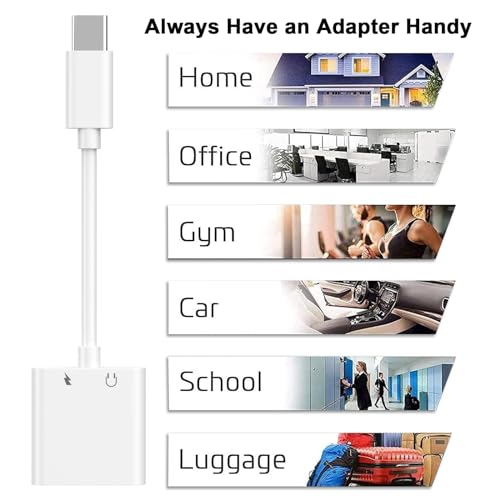 [Apple MFi Certified] USB-C to 3.5mm Headphone Port Adapter for iPhone 17
