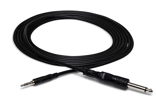 Hosa CMP-110 Mono Interconnect, 1/4 Inch TS to 3.5 mm TRS, 10 Feet - size: 10 Feet, style: 1/4