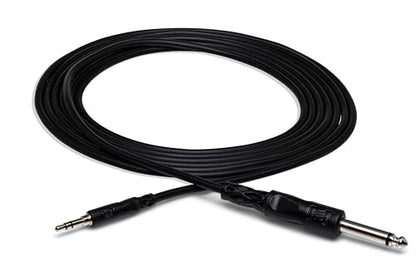 Hosa CMP-110 Mono Interconnect, 1/4 Inch TS to 3.5 mm TRS, 10 Feet - size: 10 Feet, style: 1/4