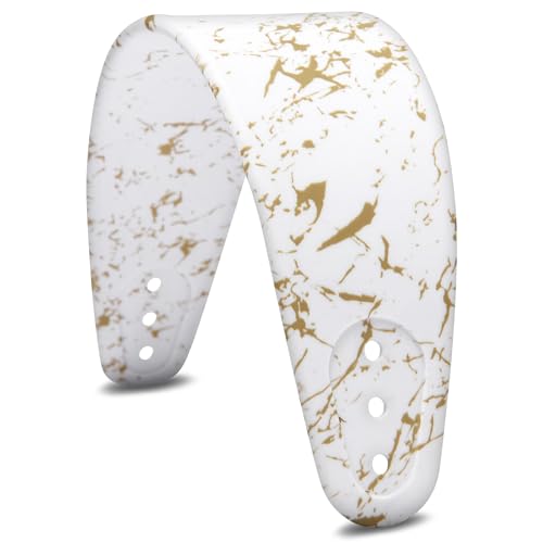 WC HeadbandZ Arctis Nova - Upgraded Silicone Headband for Arctis Nova Headsets by Wicked Cushions - Enhanced Flexibility, Comfort, and Style with Matching Earpad Designs | Gold Marble - color: Gold Marble