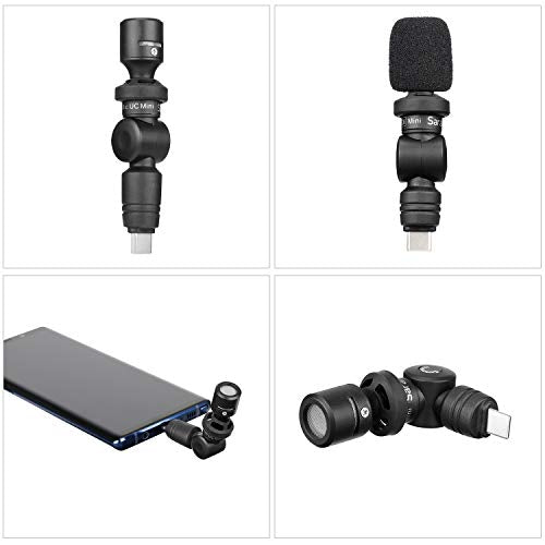 Saramonic SmartMic UC Mini Ultra-Compact Omnidirectional Condenser USB-C Microphone for iPhone 15, Android Mobile Devices, new iPad, Computers & More - size: Mini USB-C