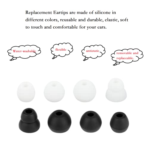 Replacement Earbuds Silicone Earbuds Buds Set 8 Pairs Compatible with Beats Flex Compatible withProwerbeats Pro - color: color10