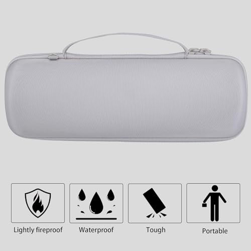 co2CREA Hard Case for Sony ULT Field 1 Bluetooth Compact Speaker, White | Portable Travel Bag Replacement with Detachable Shoulder Strap and Handle, Shockproof EVA Shell and Soft Lining - color: White Case, style: Case for Sony ULT Field 1
