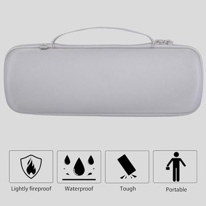 co2CREA Hard Case for Sony ULT Field 1 Bluetooth Compact Speaker, White | Portable Travel Bag Replacement with Detachable Shoulder Strap and Handle, Shockproof EVA Shell and Soft Lining - color: White Case, style: Case for Sony ULT Field 1