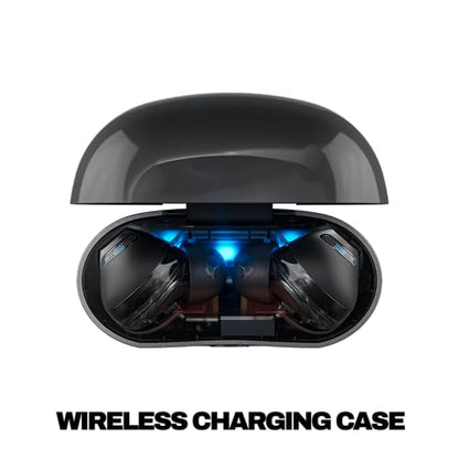 Skullcandy Rail ANC Active Noise Cancelling Wireless Earbuds - True Black | In-Ear, Bluetooth Headphones, Noise Cancellation, 38 Hours Battery, Microphone for iPhone Android, Customizable Sound - color: True Black
