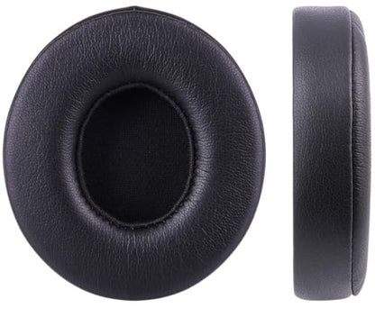 Replacement Ear Pads for Solo 3 Headphones Over-Ear Headphones, Earpads with Soft Protein Leather, Noise Isolation Memory Foam（solo3-Black） - color: solo3-Black