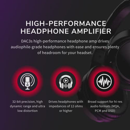 Audioengine DAC3 Portable USB-C DAC, 32-Bit Headphone Amplifier | Hi-Res Audio Adapter for iPhone, Android, Laptop and Tablet - size: Mobile