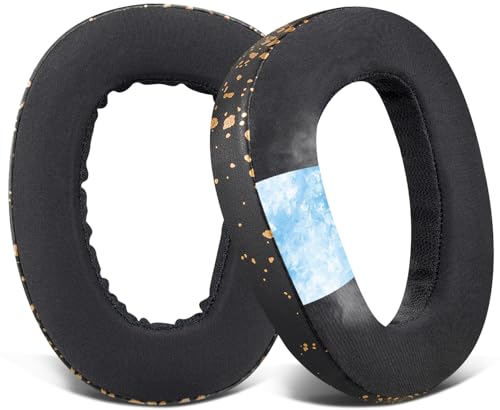 SOULWIT Cooling-Gel Earpads Replacement for Sennheiser GSP500, GSP550, GSP600, GSP 670 Gaming Headset, Ear Pads Cushions for EPOS H6 Pro, GSP601, GSP602 Headphones - Black Gold - color: Black Gold