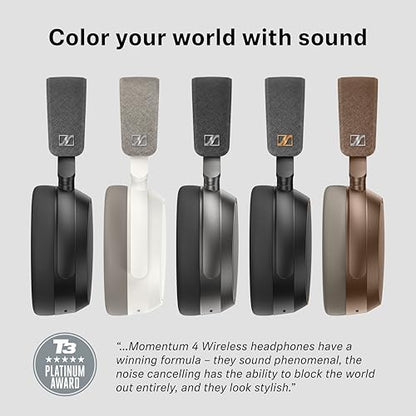 Sennheiser M4AEBT Momentum 4 Wireless Headphones - Black - color: Black