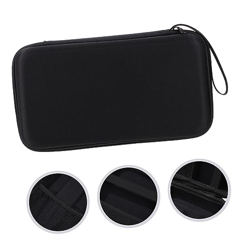 Abaodam Portable Microphone Storage Case Lightweight Carrying Bag with Padded Dividers Dual Microphone Slots Receiver Compartment for Mic Accessories for Travel and Storage
