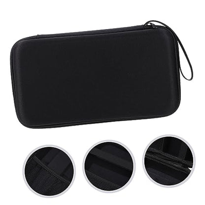 Abaodam Portable Microphone Storage Case Lightweight Carrying Bag with Padded Dividers Dual Microphone Slots Receiver Compartment for Mic Accessories for Travel and Storage